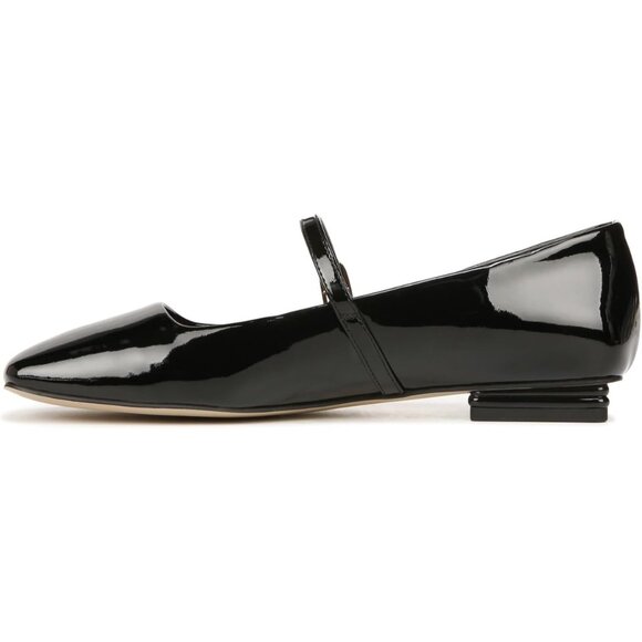 Franco Sarto Womens Black Patent Faux Leather Tinsley Mary Jane Ballet Flats - Picture 1 of 9